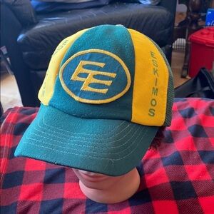 Green and Yellow Edmonton Eskimos Cap